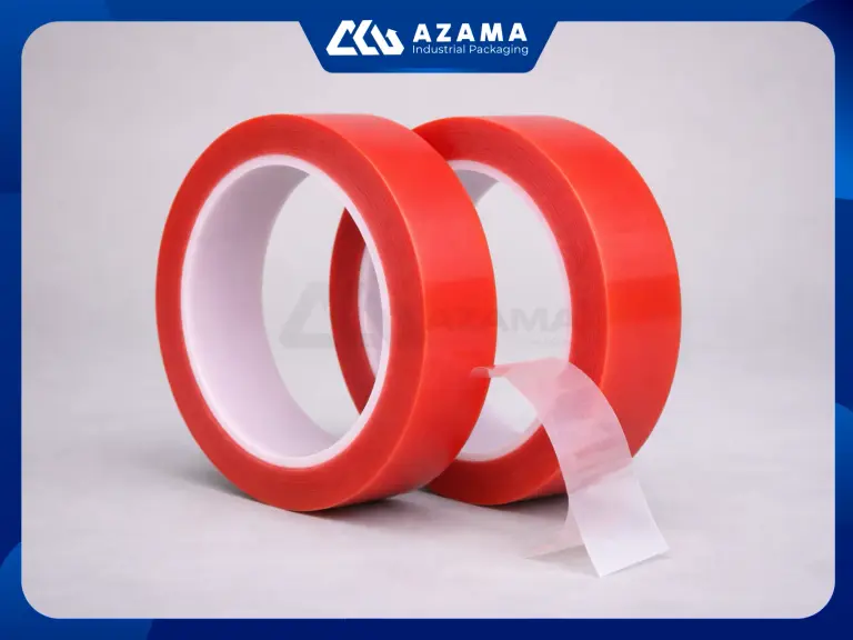 Red Liner Double Sided PET Tape